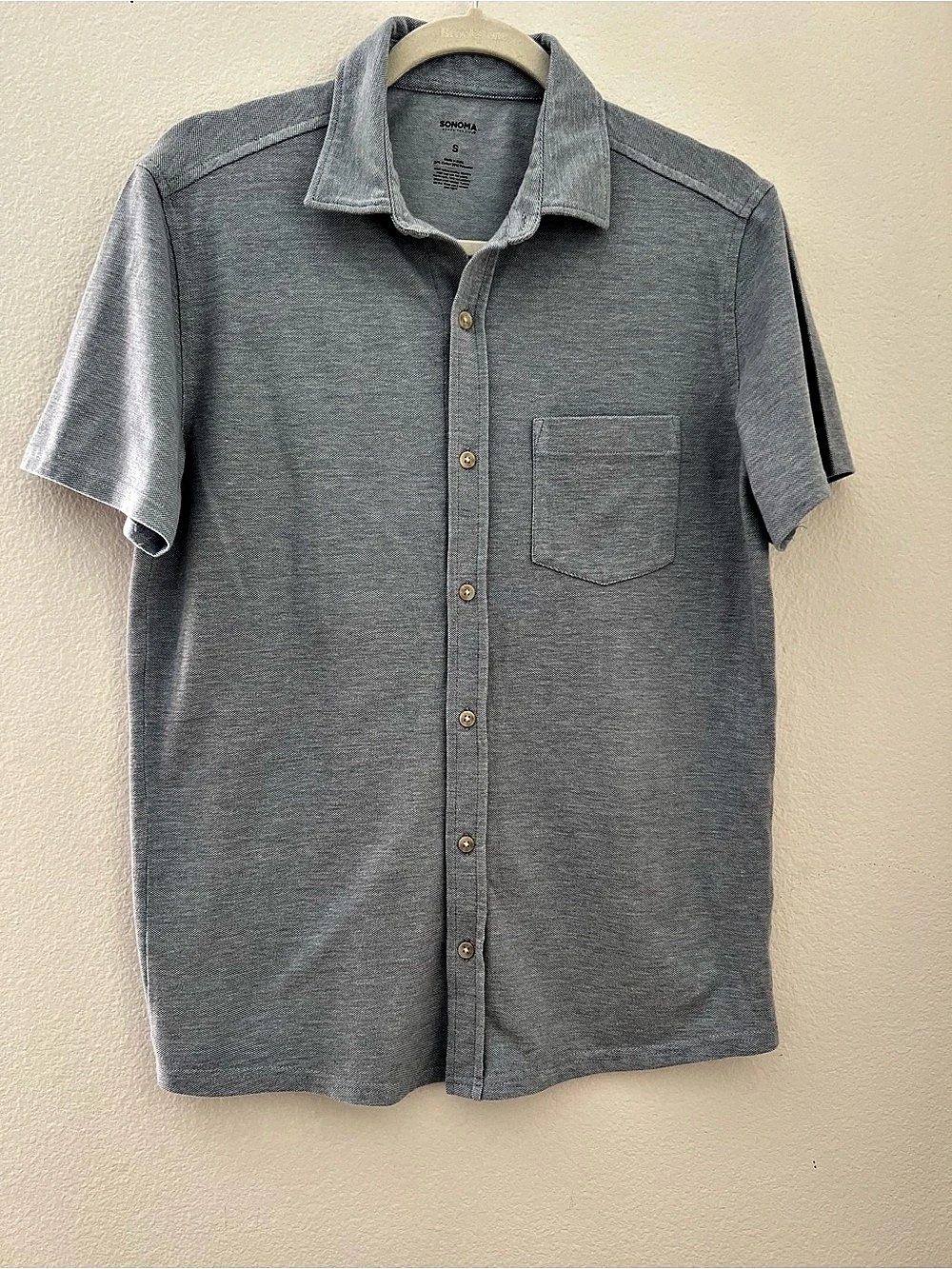 Sonoma Gray Polo Shirt Size Small